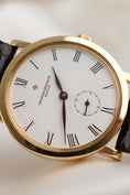 Cargar la imagen en la vista de la galería, Vacheron Constantin Patrimony 92240 Box + og. Papiere 18k Gold, SERVICED, "25 Jahre Sega"
