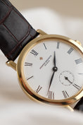 Cargar la imagen en la vista de la galería, Vacheron Constantin Patrimony 92240 Box + og. Papiere 18k Gold, SERVICED, "25 Jahre Sega"
