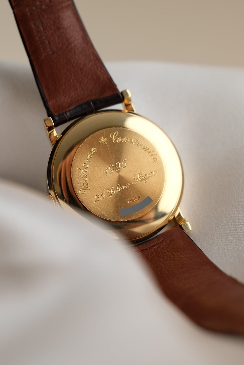 Vacheron Constantin Patrimony 92240 Box + og. Papiere 18k Gold, SERVICED, "25 Jahre Sega"