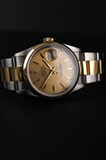 Cargar la imagen en la vista de la galería, Rolex Datejust 36 16203 Original Papiere Champagne Dial, LC100, SERVICED, Great Service History, Oyster
