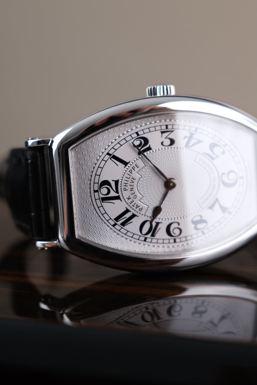 Patek Philippe Gondolo 5098P Box + og. Papiere Platinum, 3 Patek Straps, 32 x 42mm