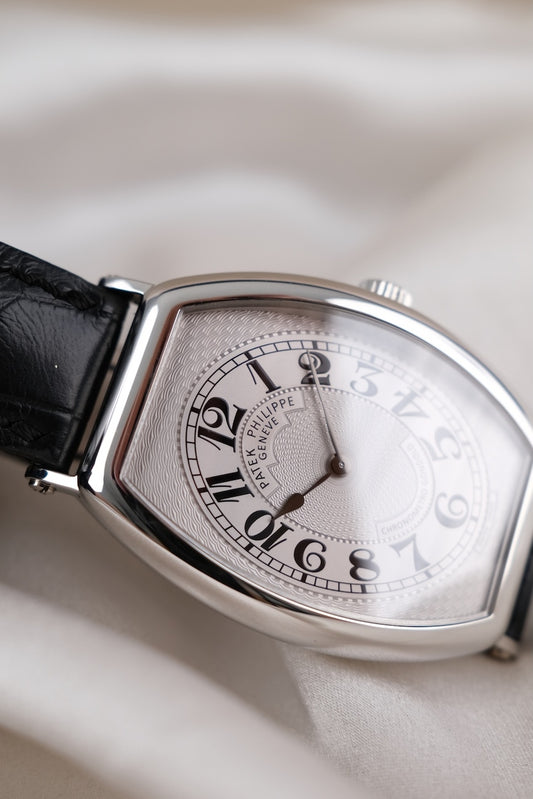Patek Philippe Gondolo 5098P Box + og. Papiere Platinum, 3 Patek Straps, 32 x 42mm