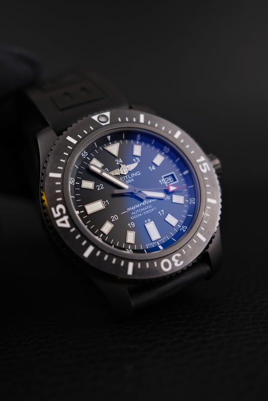 Breitling Superocean 44 Special M17393 Box + og. Papiere Black SERVICED
