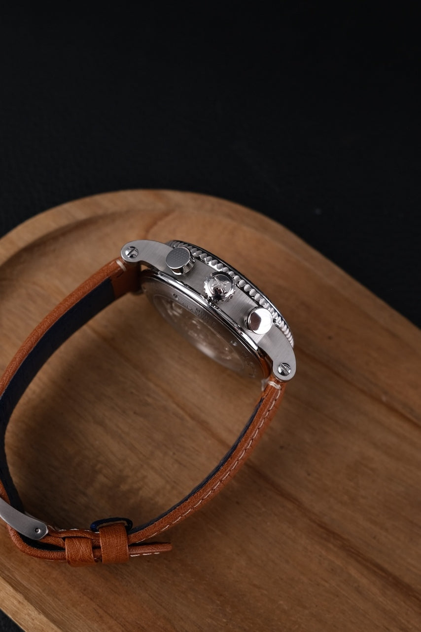 Mühle Glashütte Teutonia Sport I M1-29-65-LB Box + og. Papiere Clous de Paris Dial, German Delivered