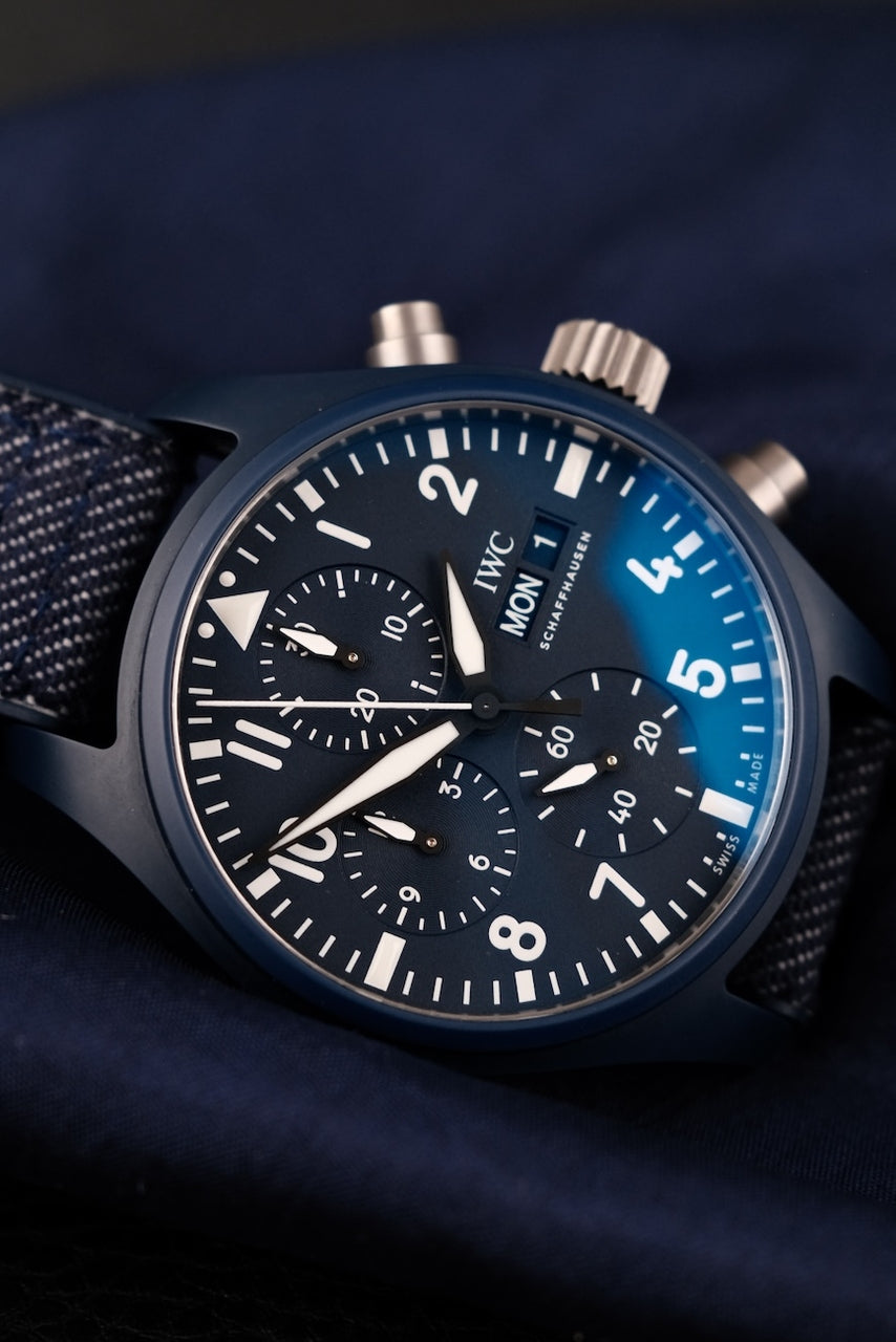 IWC Pilot‘s Watch Chrono 41 Top Gun Oceana Ceramic IW389404 - Detailansicht 2