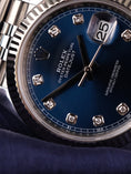 Carica l'immagine nel visualizzatore della galleria, Rolex Datejust 41 126334 Box + og. Papiere Blue Diamond Dial, LC100, Jubilee

