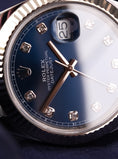 Carica l'immagine nel visualizzatore della galleria, Rolex Datejust 41 126334 Box + og. Papiere Blue Diamond Dial, LC100, Jubilee
