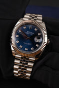 Carica l'immagine nel visualizzatore della galleria, Rolex Datejust 41 126334 Box + og. Papiere Blue Diamond Dial, LC100, Jubilee
