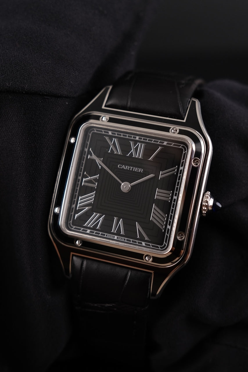 Cartier Santos Dumont Black Lacquer WSSA0046 - Detailansicht 3