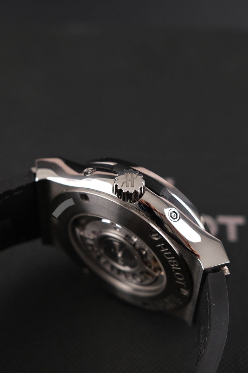 Hublot Classic Fusion Aerofusion Moonphase 547.NX.0170.LR Box + og. Papiere Titanium, Hublot Warranty 07/2026 42mm, 2023