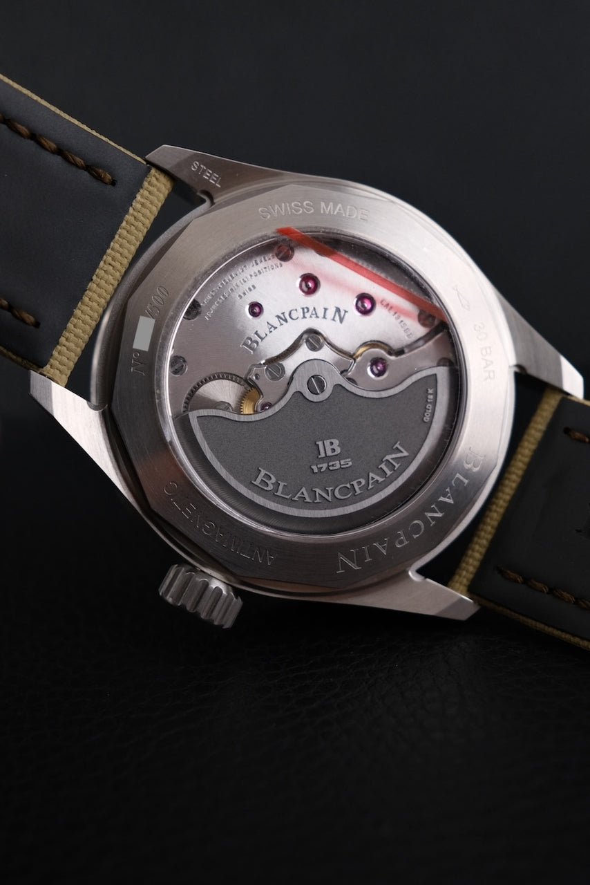 Blancpain Fifty Fathoms Bathyscaphe 5052-1146 Box + og. Papiere Day Date Desert Edition, 99% NEW, German Delivered