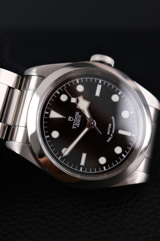 Tudor Black Bay Heritage 41 79540 Box + og. Papiere German First Buyer's Invoice, Black Dial