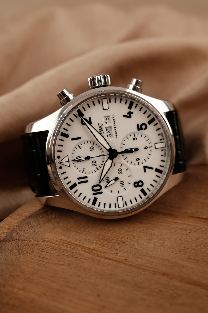 IWC Fliegeruhr Chronograph IW377725 Box + og. Papiere Pilot Chronograph Edition 150 Years IWC Limited Edition, German Delivered
