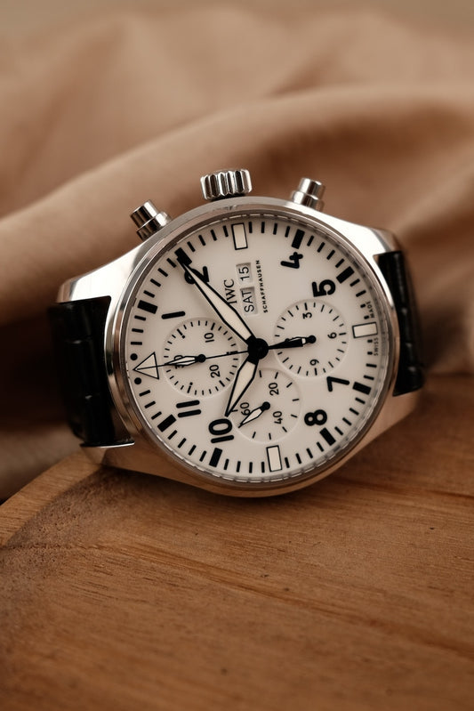 IWC Fliegeruhr Chronograph IW377725 Box + og. Papiere Pilot Chronograph Edition 150 Years IWC Limited Edition, German Delivered