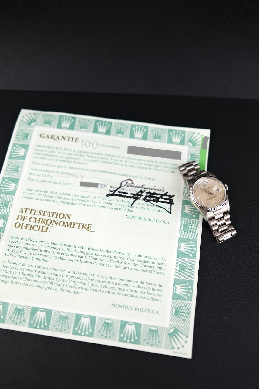 Rolex Day-Date 36 18239 - Papiere und oder Lieferumfang