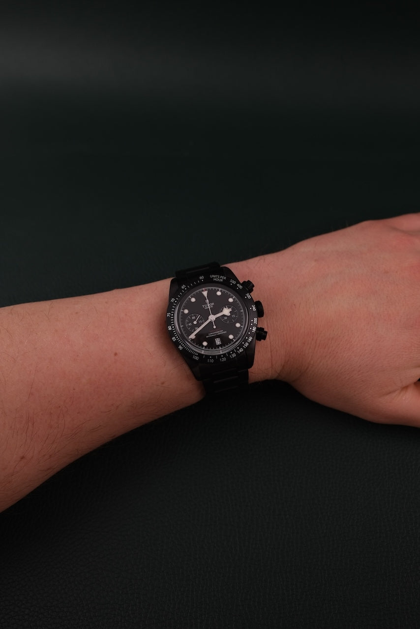 Tudor Black Bay Chrono Dark 79360DK Box + og. Papiere Limited "All Blacks" Rugby Editon