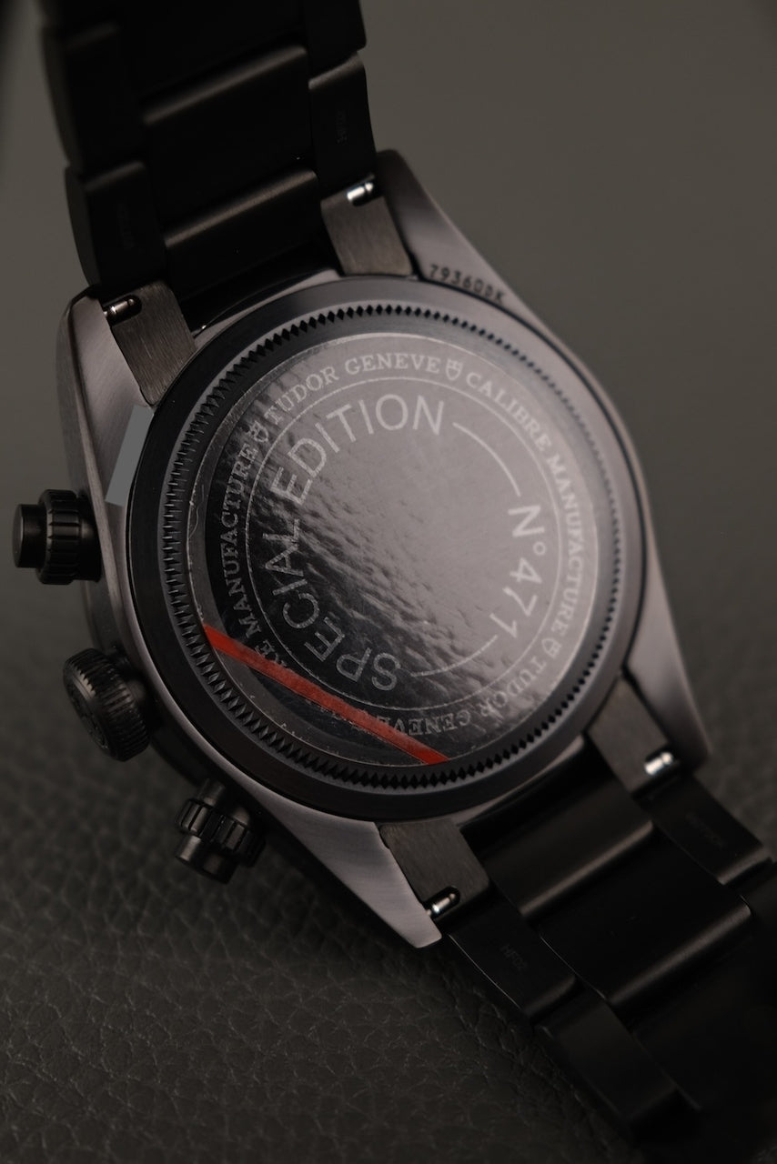 Tudor Black Bay Chrono Dark 79360DK Box + og. Papiere Limited "All Blacks" Rugby Editon