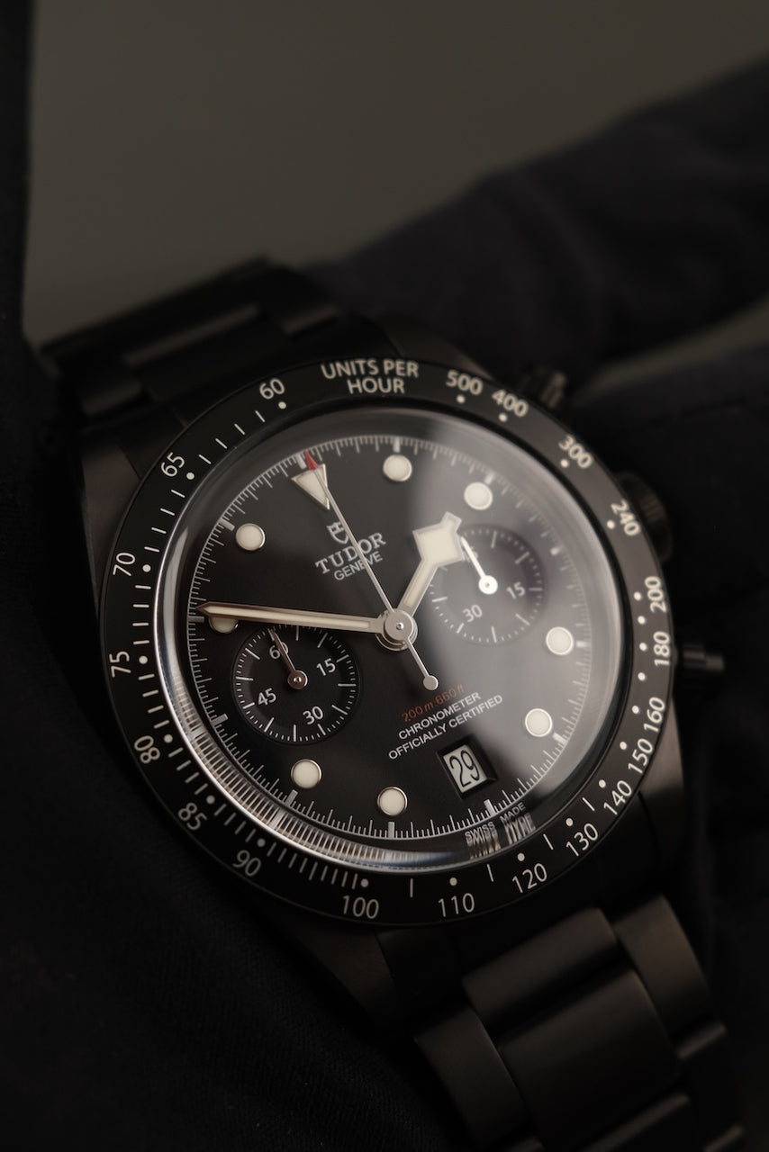 Tudor Black Bay Chrono Dark 79360DK Box + og. Papiere Limited "All Blacks" Rugby Editon