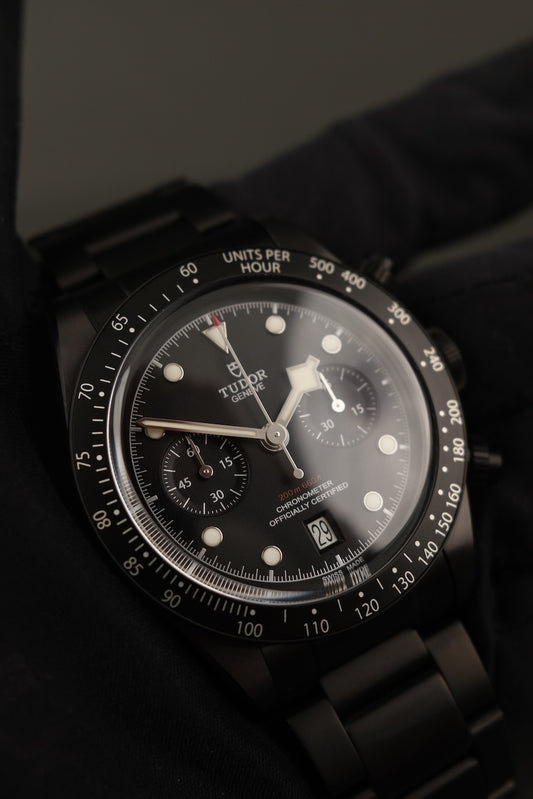 Tudor Black Bay Chrono Dark 79360DK Box + og. Papiere Limited "All Blacks" Rugby Editon