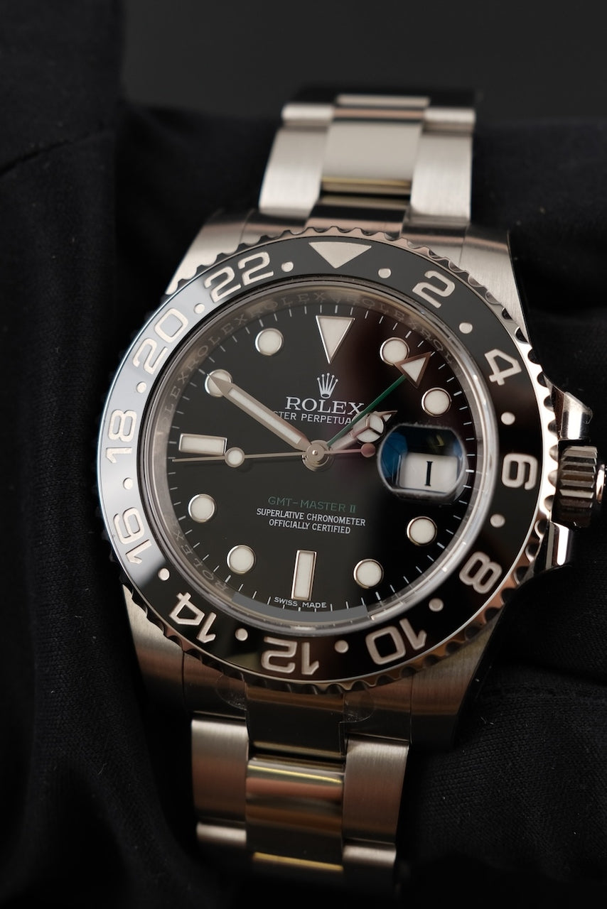 Rolex GMT-Master II 116710LN Box + og. Papiere NOS Unworn, Partly Stickered