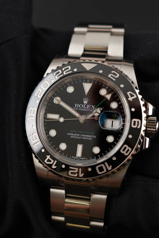 Rolex GMT-Master II 116710LN Box + og. Papiere NOS Unworn, Partly Stickered