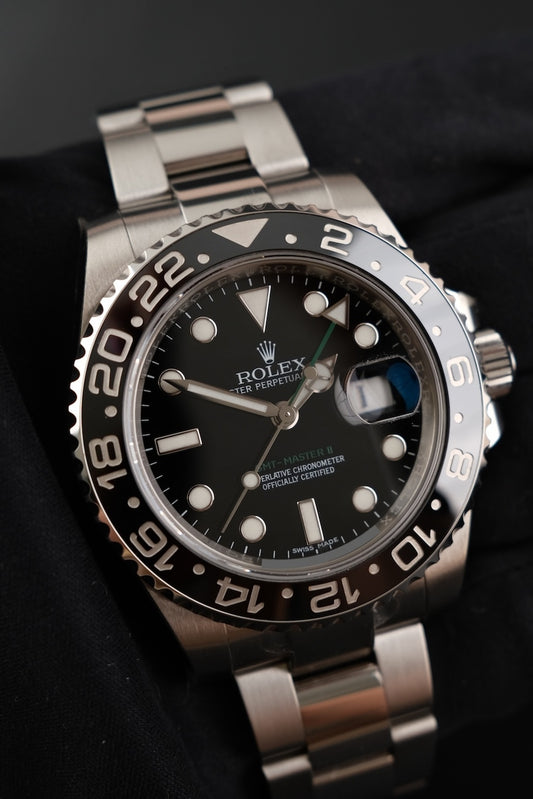Rolex GMT-Master II 116710LN Box + og. Papiere NOS Unworn, Partly Stickered