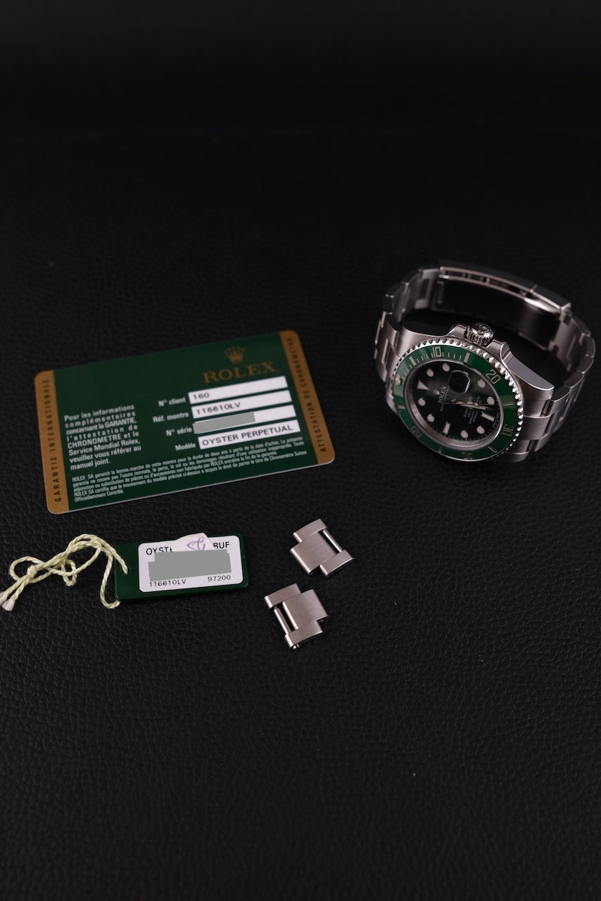 Rolex Submariner Date  116610LV - Papiere und oder Lieferumfang