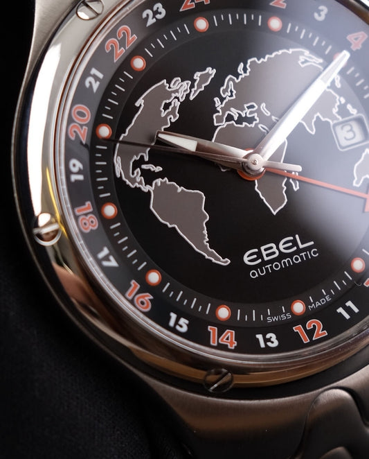 Ebel Sportwave GMT E9123K51 Original Papiere 43mm, German Delivered