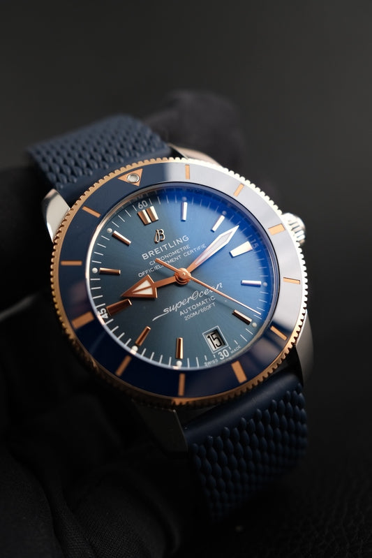 Breitling Superocean 42  UB2010 Box + og. Papiere Steel Rosegold, B20 Automatik, Warranty 02/2028