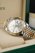 Bild in Galerie-Betrachter laden, Rolex Datejust 41 126333 Box + og. Papiere S/G, Silver Dial, First Buyer's Invoice, SERVICED
