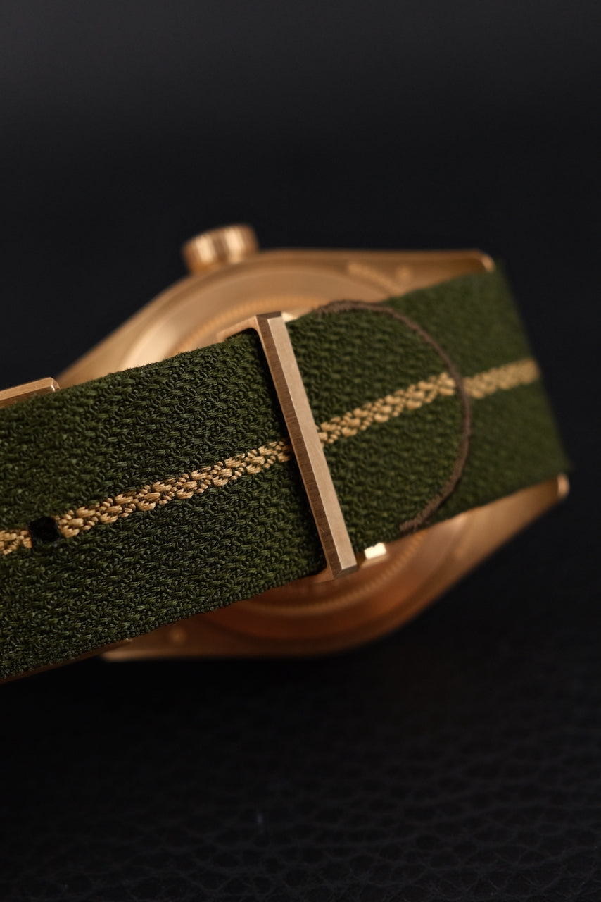 Tudor Black Bay Fifty-Eight 79018V Box + og. Papiere 18K Gold, 99% New, German First Buyer's Invoice, incl. Tudor Leather Strap