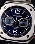 Bild in Galerie-Betrachter laden, Bell & Ross BR 05 Chrono Blue BR05C-BU-ST/SST Box + og. Papiere German First Buyer's Invoice
