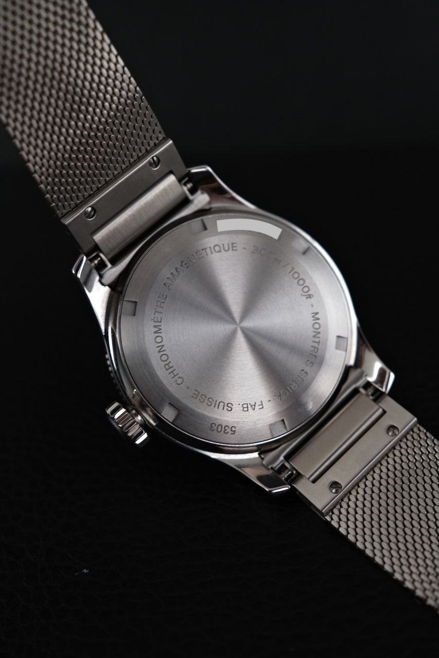 Serica 5303 5303-1 Box + og. Papiere Diver's Watch, Black Dial