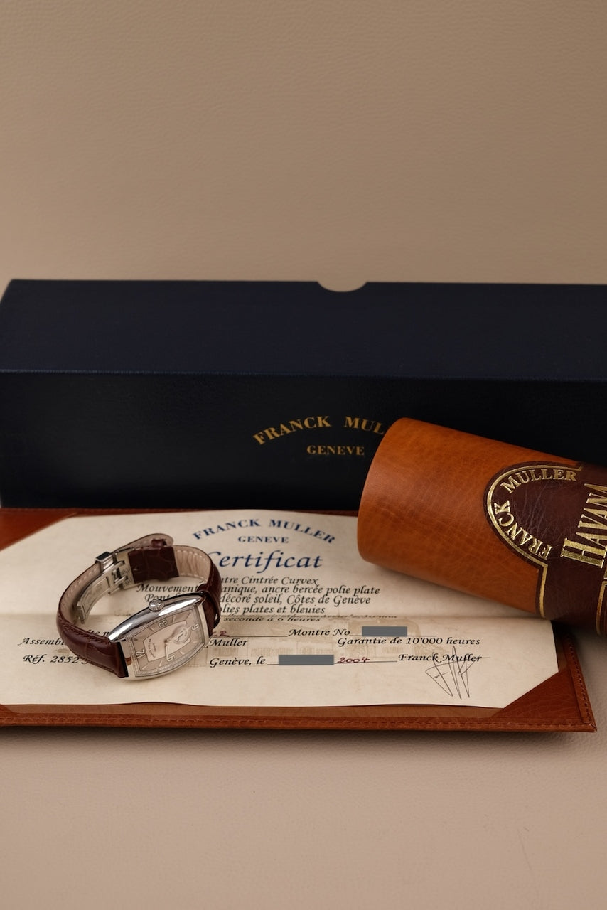 Franck Muller Curvex Havana 2852S6 Box + og. Papiere SERVICED, Havana Dial, Special Box