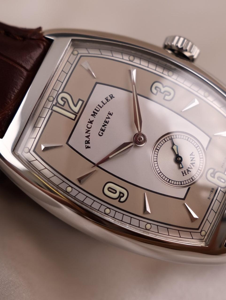 Franck Muller Curvex Havana 2852S6 Box + og. Papiere SERVICED, Havana Dial, Special Box