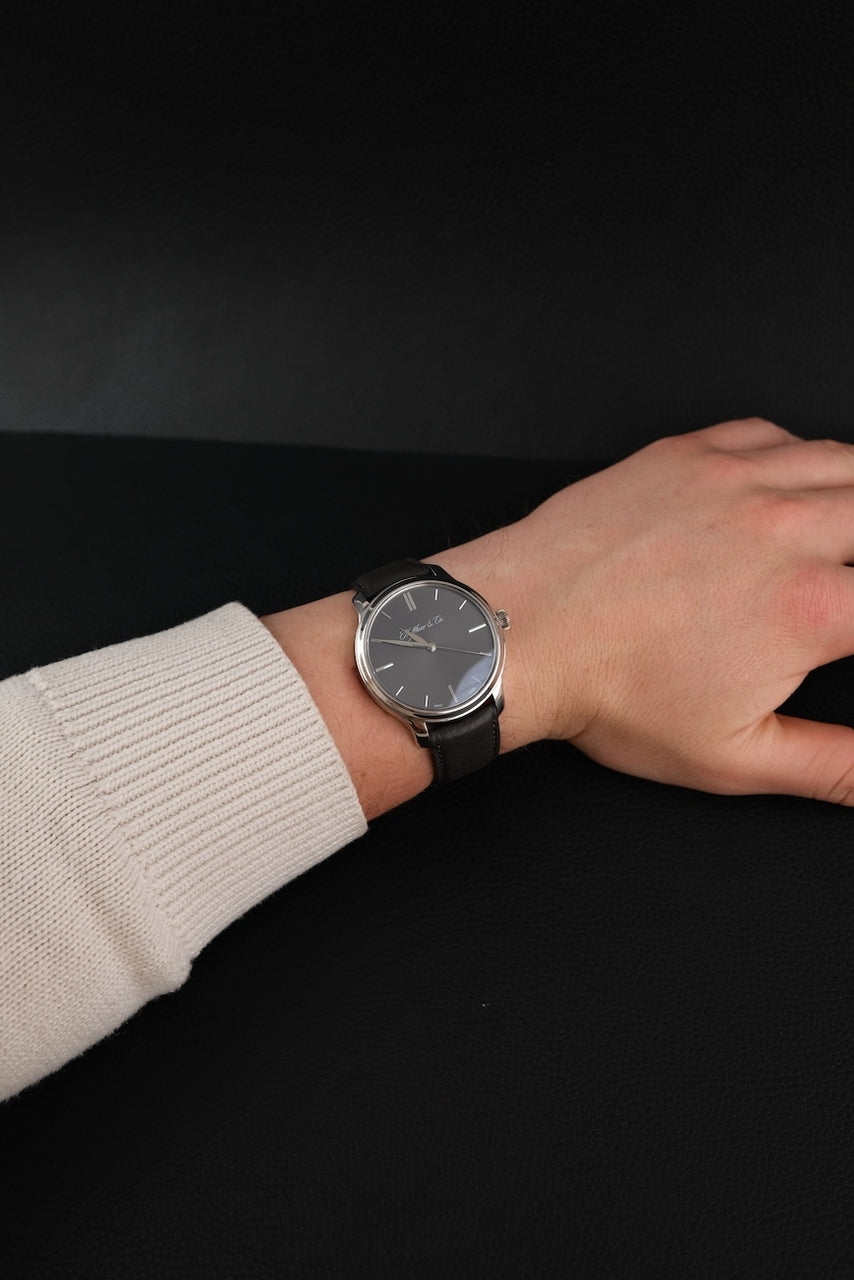 H.Moser & Cie Endeavour Monard Centre Seconds 343505015 Box + og. Papiere Platinum, 40mm, Grey Dial