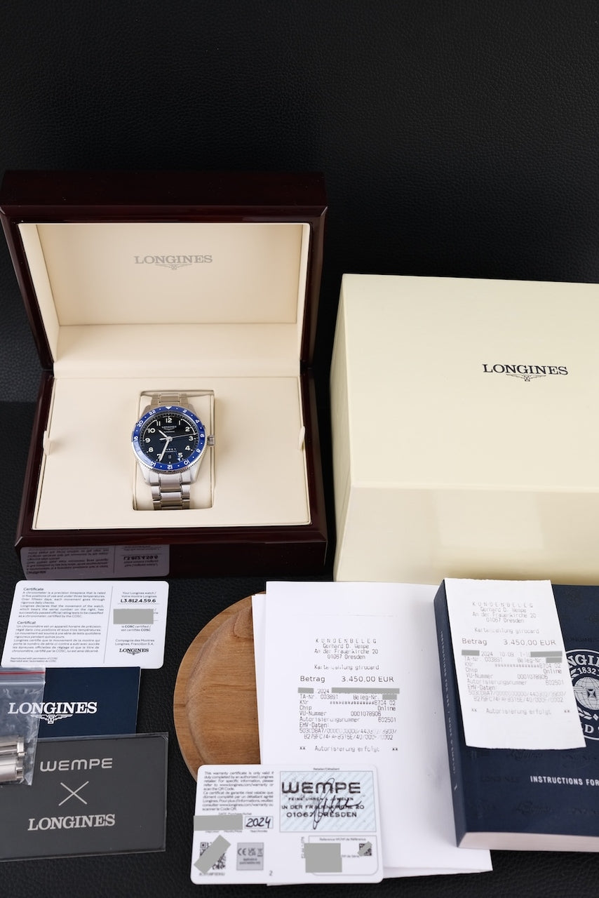 Longines Spirit Zulu Time L38124596 - Papiere und oder Lieferumfang