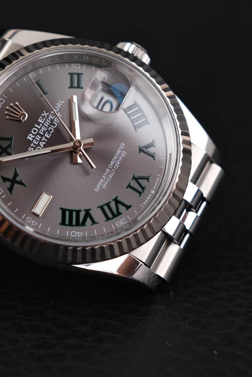 Rolex Datejust 36 126234 Box + og. Papiere Wimbledon, 2023, Jubilee