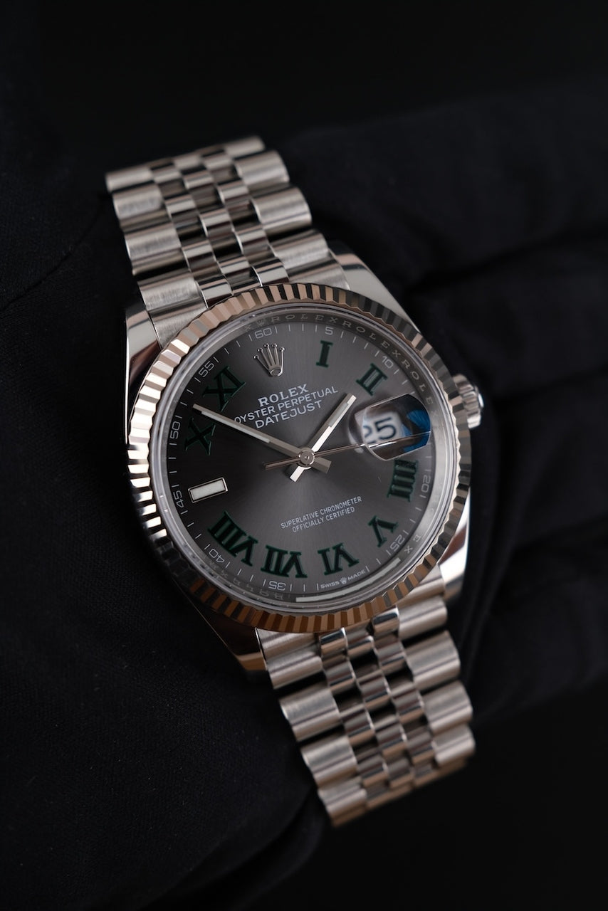 Rolex Datejust 36 126234 Box + og. Papiere Wimbledon, 2023, Jubilee