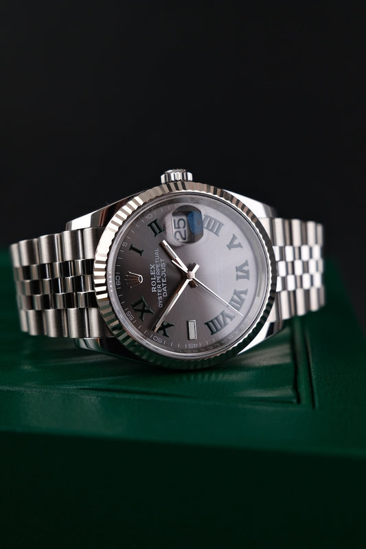 Rolex Datejust 36 126234 Box + og. Papiere Wimbledon, 2023, Jubilee