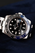 Load image into Gallery viewer, Rolex GMT-Master II 116710BLNR Box + og. Papiere Batman, LC100
