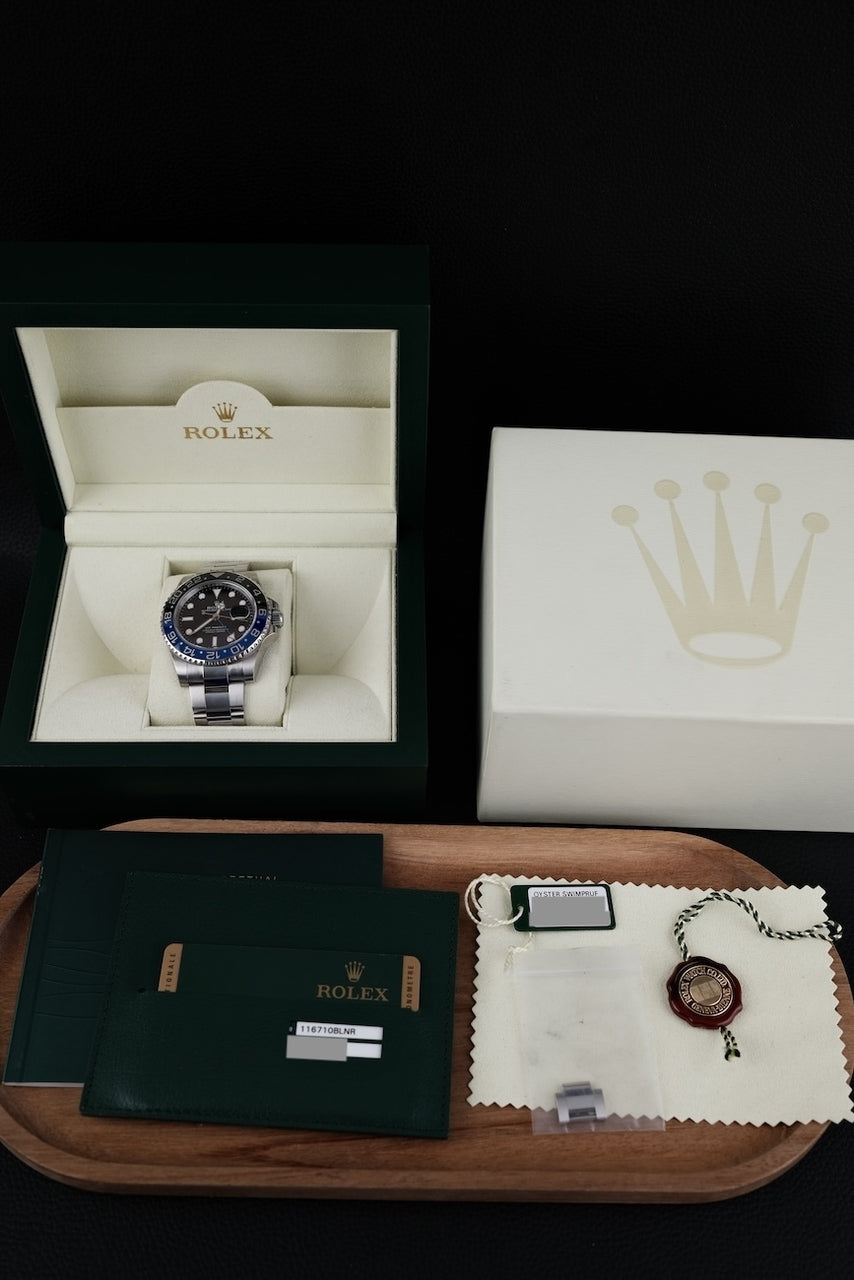 Rolex GMT-Master II 116710BLNR Box + og. Papiere Batman, LC100
