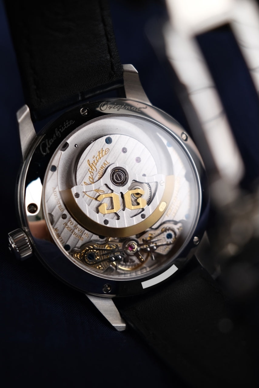 Glashütte PanoMaticLunar 19002463261 Box + og. Papiere Blue Dial, 40mm