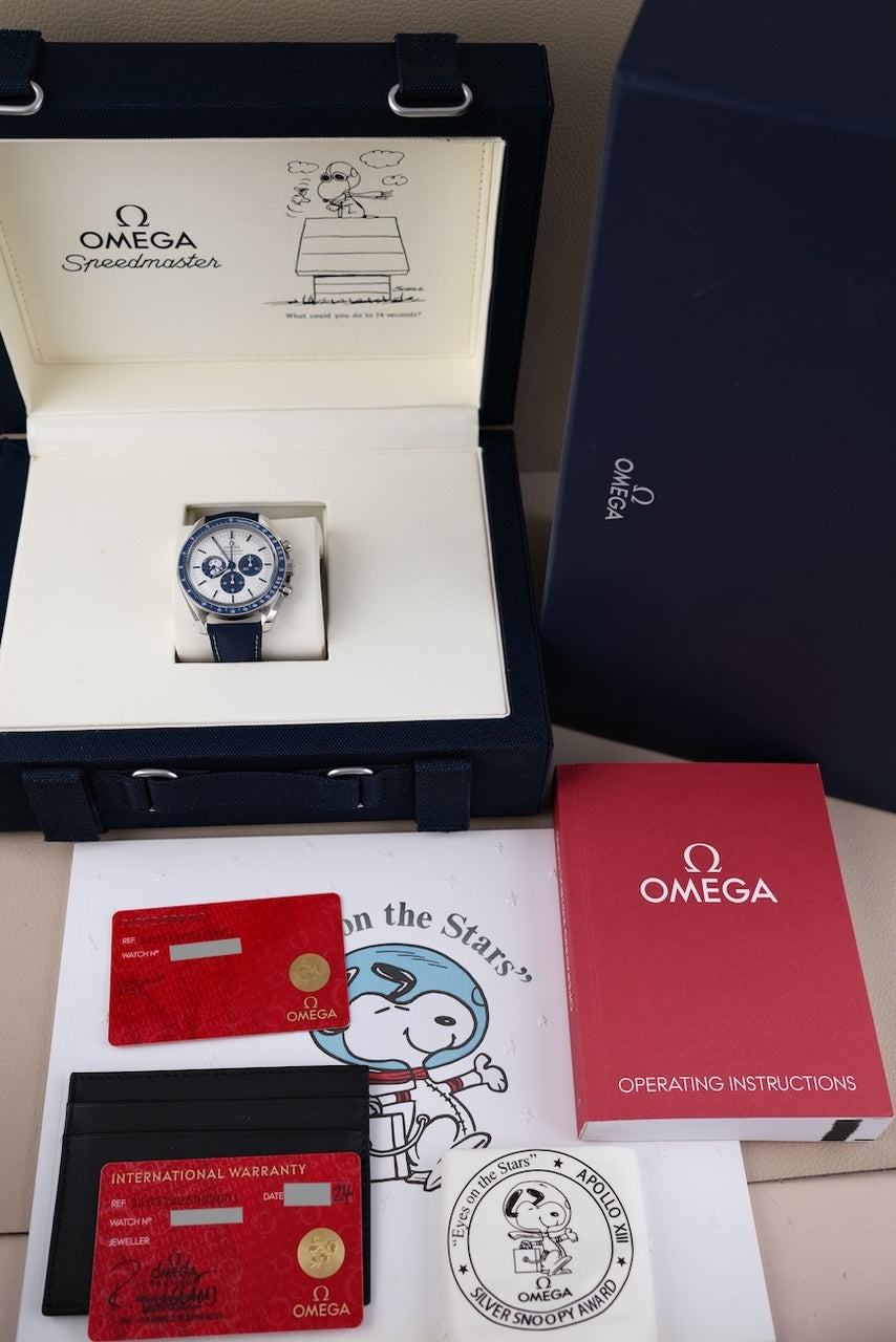 Omega Speedmaster Snoopy 31032425002001 - Papiere und oder Lieferumfang