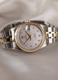 Cargar la imagen en la vista de la galería, Tudor Prince Date Day 76213 Original Papiere Linen Diamond Dial, SERVICED, First Buyer's Invoice
