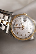 Cargar la imagen en la vista de la galería, Tudor Prince Date Day 76213 Original Papiere Linen Diamond Dial, SERVICED, First Buyer's Invoice
