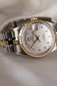 Cargar la imagen en la vista de la galería, Tudor Prince Date Day 76213 Original Papiere Linen Diamond Dial, SERVICED, First Buyer's Invoice
