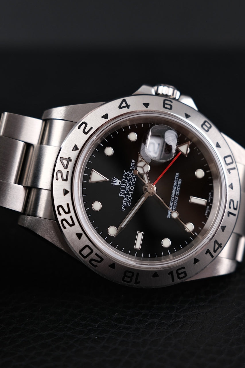 Rolex Explorer ll 16570 Box + og. Papiere Black Dial, 40mm, D-Series
