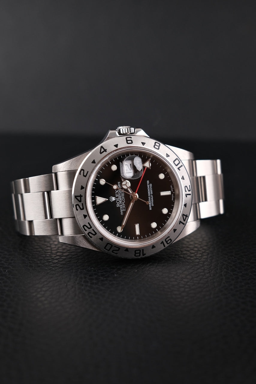 Rolex Explorer ll 16570 Box + og. Papiere Black Dial, 40mm, D-Series