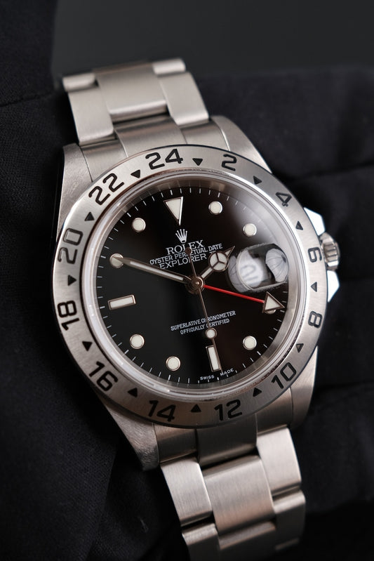 Rolex Explorer ll 16570 Box + og. Papiere Black Dial, 40mm, D-Series